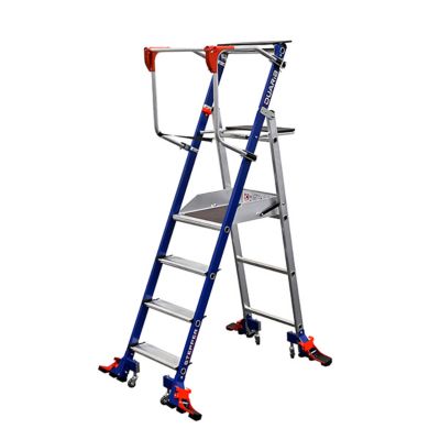 Escabeau de rayonnage 4 marches - Hauteur de travail max. 2.94m - 614914