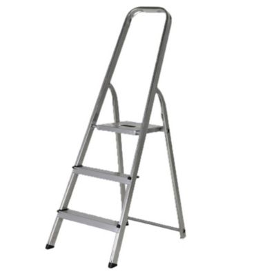 Escabeau domestique pliant 3 marches Selekta FrontAlu