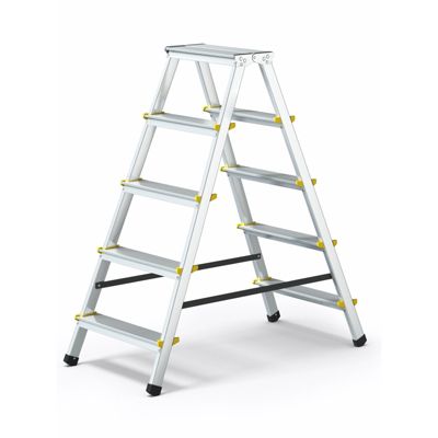 Escabeau Double Pliable En Aluminium 5 Marches