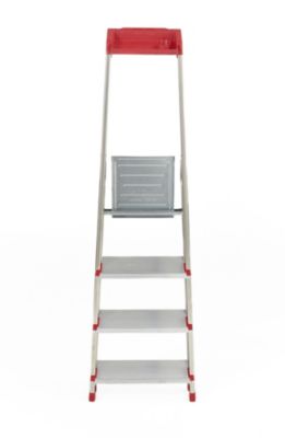 Escabeau Escalux Conforlux en aluminium 4 marches extra larges – Hauteur de travail 2,78 m