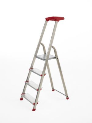 Escabeau Escalux Conforlux en aluminium 4 marches extra larges – Hauteur de travail 2,78 m