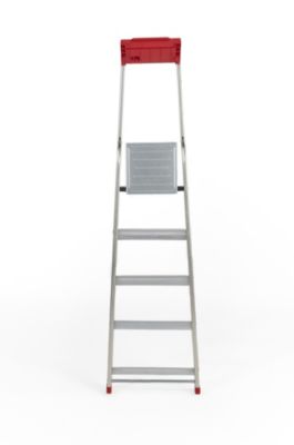 Escabeau Escalux Conforlux en aluminium 5 marches extra larges – Hauteur de travail 2,99 m