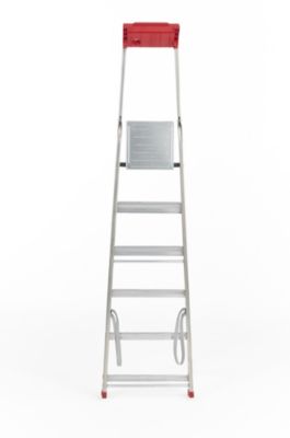 Escabeau Escalux Conforlux en aluminium 6 marches extra larges – Hauteur de travail 3,21 m
