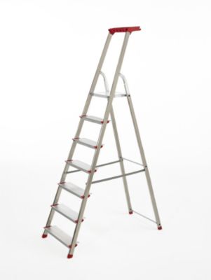Escabeau Escalux Conforlux en aluminium 7 marches extra larges – Hauteur de travail 3,42 m