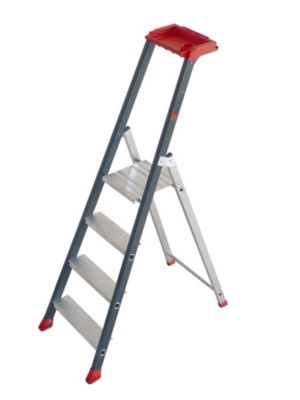 Escabeau Escalux en aluminium 4 marches Prolux Plus – Hauteur de travail 2,80 m