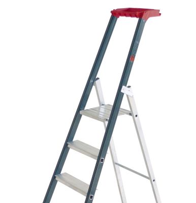 Escabeau Escalux en aluminium 8 marches Prolux – Hauteur de travail 3,66 m