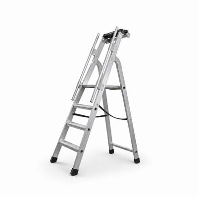 Escabeau grande hauteur 4 marches - Hauteur max. de travail 2.85m - Q60/4M