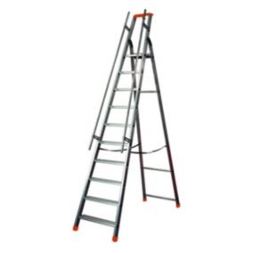 Escabeau grande hauteur 9 marches - Hauteur max. de travail 4.05m - Q60/9M