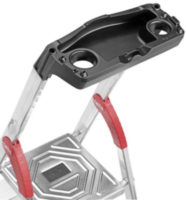 Escabeau Hailo L60 sécurisé pliable - 5 marches - 2.81m - en alu ultra léger