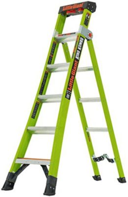 Escabeau isolant 5 marches - Hauteur max. de travail 3.80m - LIG-13610