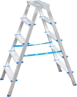 Escabeau Mac Allister DHR 405 double accès 5 marches en aluminium