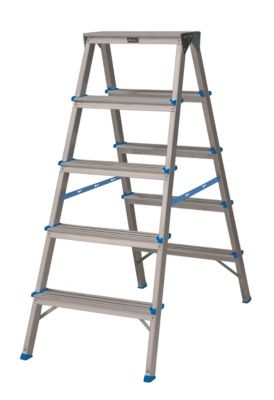 Escabeau Mac Allister DHR 405 double accès 5 marches en aluminium