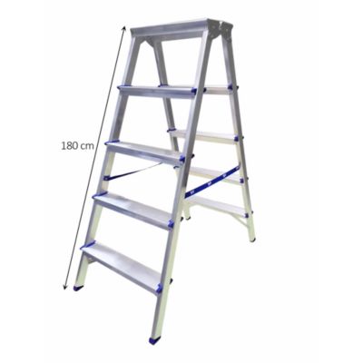 Escabeau Mac Allister DHR 405 double accès 5 marches en aluminium