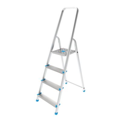 Escabeau Mac Allister en aluminium 4 marches – Hauteur de travail 2,6 m