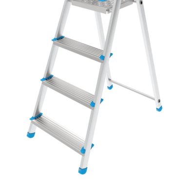 Escabeau Mac Allister en aluminium 4 marches – Hauteur de travail 2,6 m