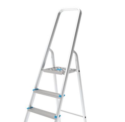 Escabeau Mac Allister en aluminium 6 marches – Hauteur de travail 2,9 m