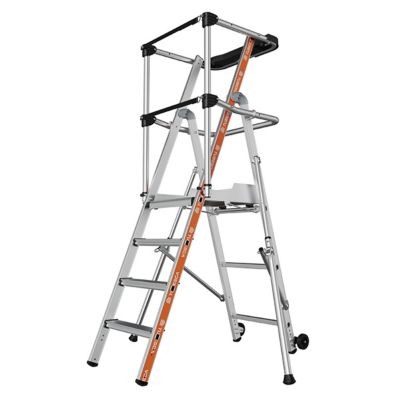 Escabeau PIRL 4 marches - Hauteur max. de travail 2.94m - 2274104