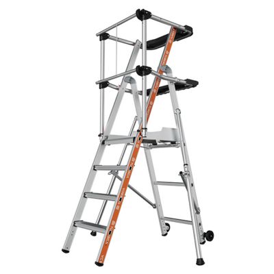 Escabeau PIRL 4 marches - Hauteur max. de travail 2.94m - 2274154