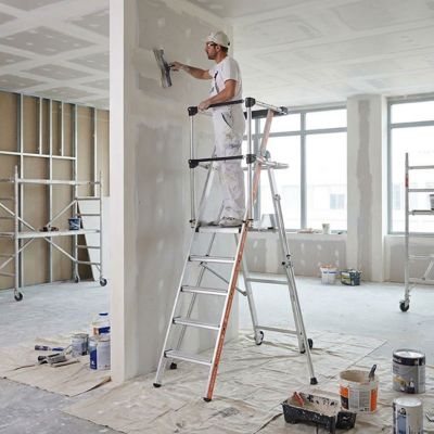 Escabeau PIRL 5 marches - Hauteur max. de travail 3.17m - 2274105