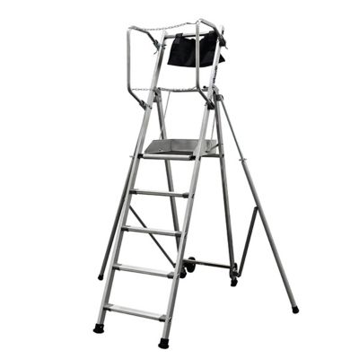 Escabeau PIRL 5 marches - Hauteur max. de travail 3.20m - 18-135