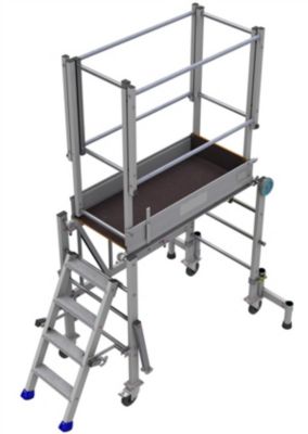 Escabeau PIRL roulant - Hauteur de travail maximum 3.15m - PIRLNMP