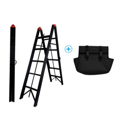 Escabeau pliant 1m80 + Sac à outils, Escabeau 5 marches, Echelle pliant, Echelle télescopique, qualité supérieure