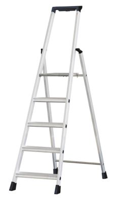 Escabeau pro ARTUB en aluminium 5 marches – Hauteur de travail 2,99 m
