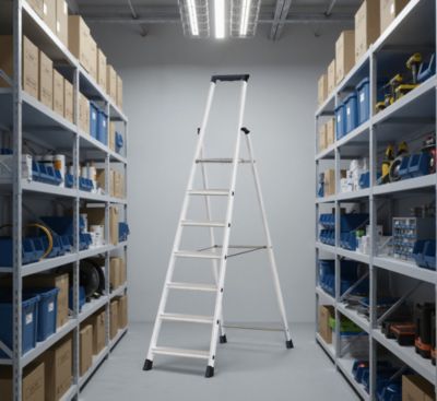 Escabeau pro ARTUB en aluminium 7 marches – Hauteur de travail 3,41 m