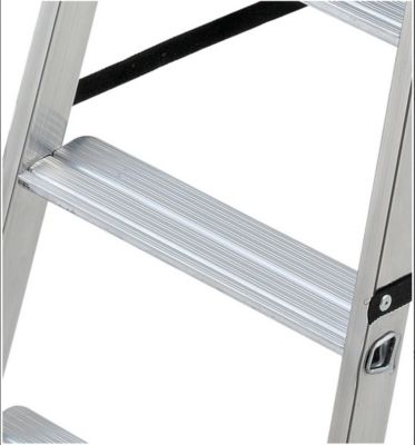 Escabeau professionnel aluminium Hailo plateforme PEHD 6 marches