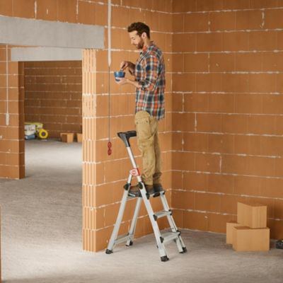Escabeau télescopique HAILO ProfiLINE - 2,65cm à 3,09cm - 3 à 5 marches
