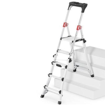 Escabeau télescopique HAILO ProfiLINE - 2,65cm à 3,09cm - 3 à 5 marches