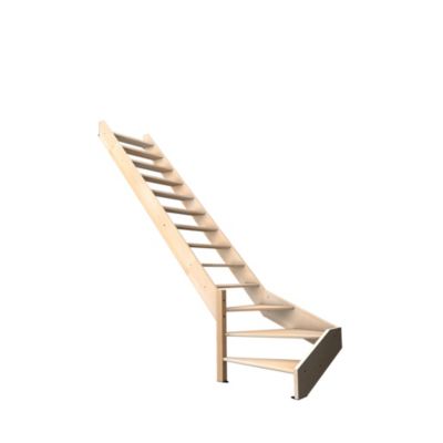Escalier bois hêtre quart-tournant gauche, Nostra KORDO