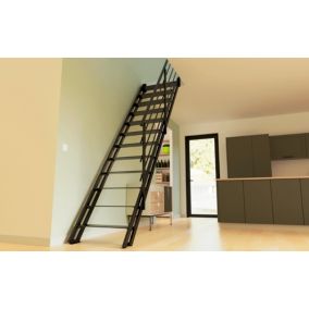 Escalier escamotable haute qualité isolation supérieure (échelle 3 plans 12  marches 120x60)