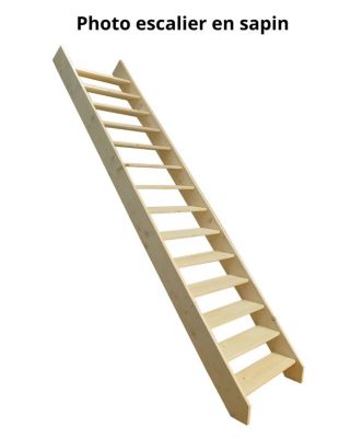 Escalier De Meunier Fageole60    Sapin  H Sol Sol 300 Cm