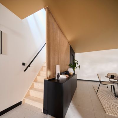 Escalier droit bois Normandie l.74,5 cm 14 marches sapin Kordo