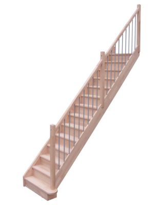 Escalier Droit Pertuis Hêtre Droite     H Sol Sol 280 Cm