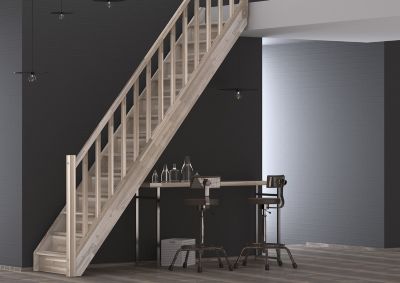 Kit De Recouvrement D'escalier En Chêne - 13 Marches Et 14 Contremarches, Style Moderne, Finition Lisse