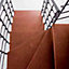 Escalier en L métal et bois Magia 90Xtra l.70 cm 12 marches gris fonte/cerisier