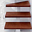 Escalier en L métal et bois Magia 90Xtra l.80 cm 12 marches blanc/cerisier