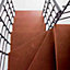 Escalier en L métal et bois Magia 90Xtra l.90 cm 11 marches gris Fonte/cerisier