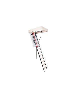 Escalier Escamotable Bois Et Métal Trappe Isolée 56 Mm Caisson 120 X 60 Cm
