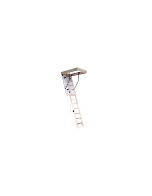 Escalier Escamotable Bois Isolé Trappe 56 Mm, H Max 2m80 Caisson 120 X 60 Cm
