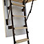 Escalier escamotable en bois pour espace restreint Mac Allister, trappe de 60 cm