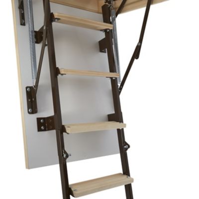 escalier escamotable en bois pour espace restreint mac allister trappe de 60 cm castorama