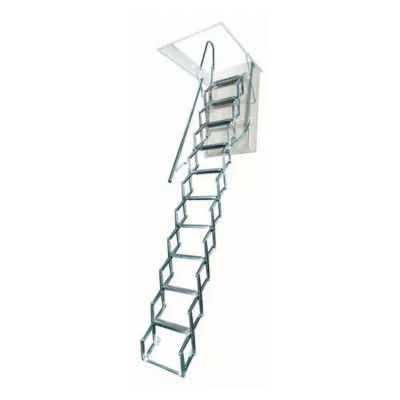 Escalier Grenier Accordéon - Trappe 70x120cm - Hauteur d'accès 2.42 à 2.75m - ACI-SVE275/120X70