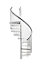 Escalier hélicoïdal FORTIA acier et plastique gris 13 marches Falerna