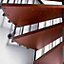 Escalier métal et bois Magia 70 Ø110 cm 12 marches gris fonte/cerisier