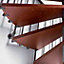 Escalier métal et bois Magia 70 Ø130 cm 12 marches + palier gris fonte/cerisier