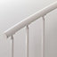 Escalier métal et bois Magia 70 Ø150 cm 12 marches + palier blanc/chêne