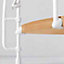 Escalier métal et bois Magia 70Xtra Ø130 cm 11 marches blanc/clair